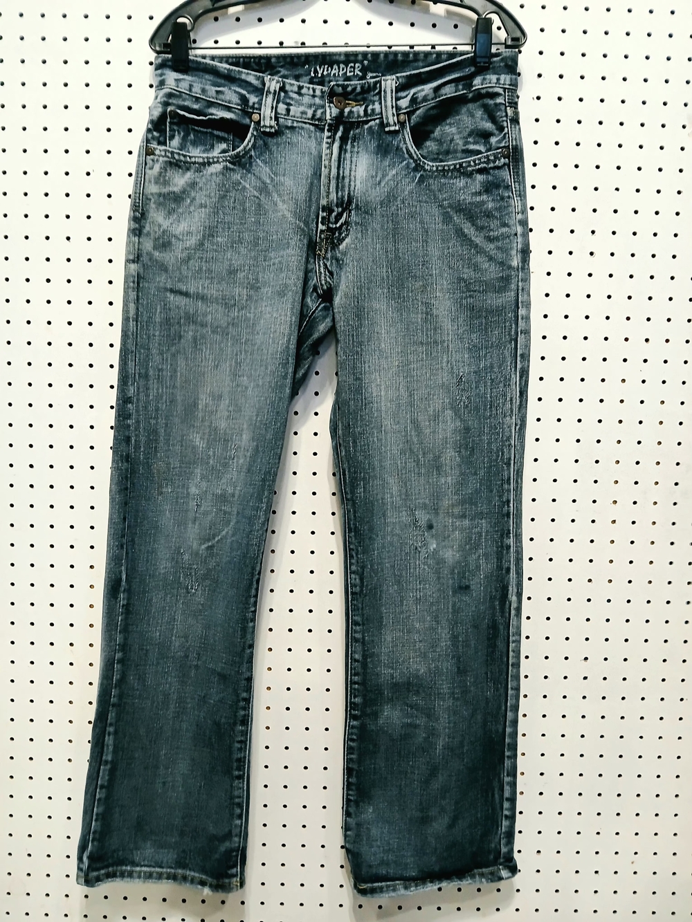 Flypaper Men's Straight Jeans in Washed Blue